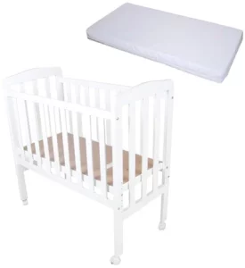 JLY Bedside Crib med BabyDan Madrass Comfort 40x84cm